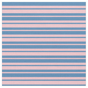 Pink & Blue Pattern of Stripes Fabric