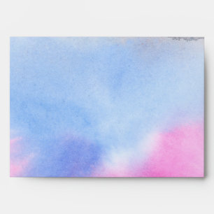 Pink Blue Peach Tie dye Envelope