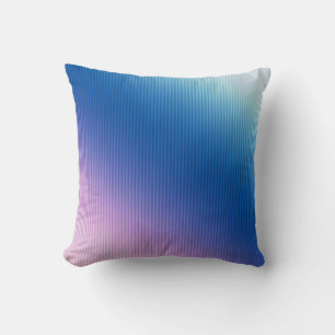 Pink-blue , pink , stripes , ombre  cushion