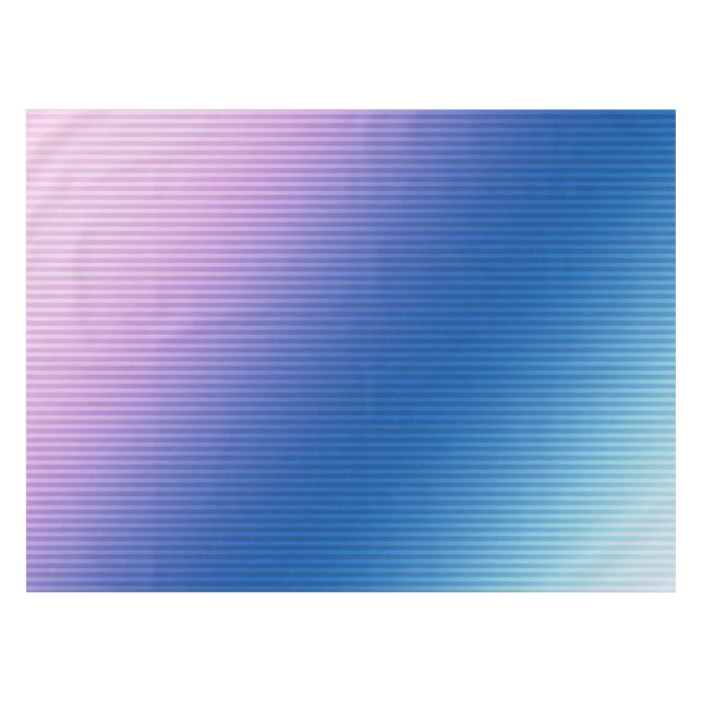 Pink-blue , pink , stripes , ombre , pink gradient tablecloth (Front (Horizontal))