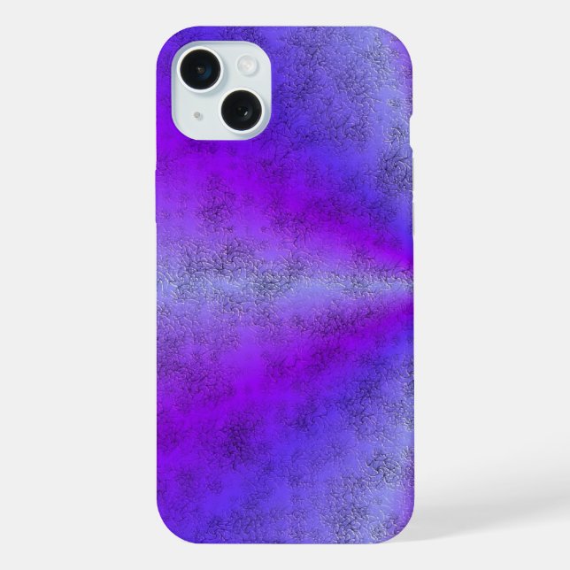 Pink Blue Rainbow in Elephant Skin Leather Optik iPhone Case (Back)