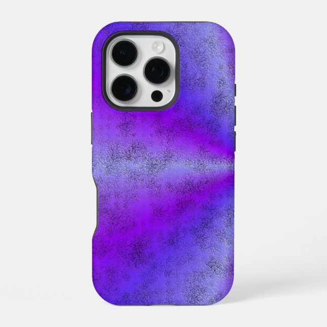 Pink Blue Rainbow in Elephant Skin Leather Optik iPhone Case (Back)