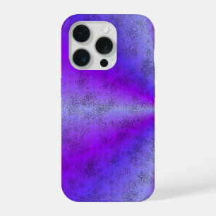Pink Blue Rainbow in Elephant Skin Leather Optik iPhone 15 Pro Case