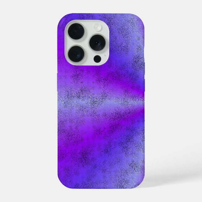 Pink Blue Rainbow in Elephant Skin Leather Optik iPhone Case (Back)