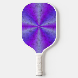Pink Blue Rainbow in Elephant Skin Leather Optik Pickleball Paddle