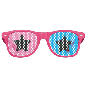 Pink & Blue Star Party Sunglasses