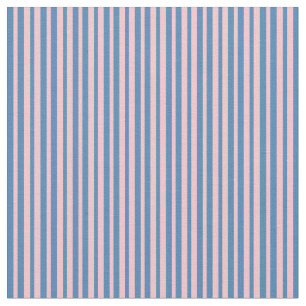Pink & Blue Striped Pattern Fabric