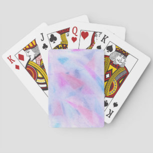 Pink Blue Texture Playing Cards