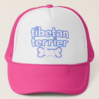 Pink & Blue Tibetan Terrier Hat
