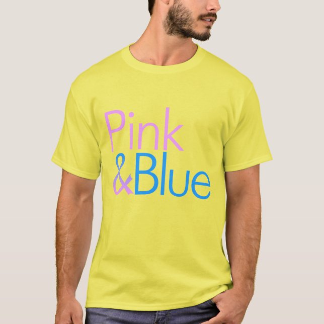 Pink & Blue Tie-Dye T-shirt (Front)