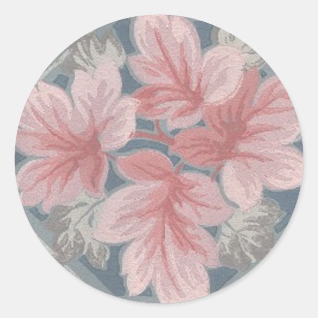 Pink & Blue Wallpaper - Sticker (Front)