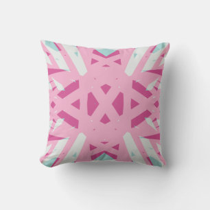 Pink Blue White Art Deco Baby Girl Boy Nursery Cushion