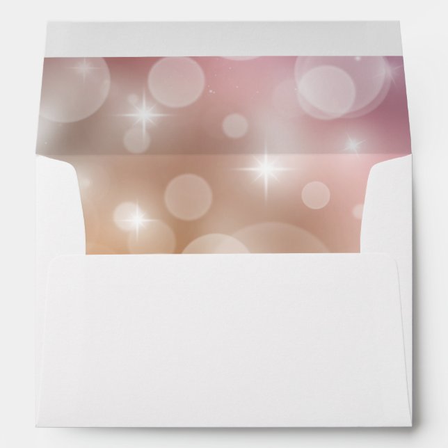 Pink Blush 5 x 7 Return Address Envelope (Back (Bottom))