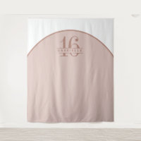 Pink Blush Birthday Custom Arch Photo Backdrop