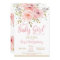 Pink Blush Floral Baby Shower Invitation Girl