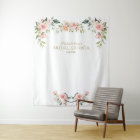 Pink Blush Floral Bridal Shower Photo Prop