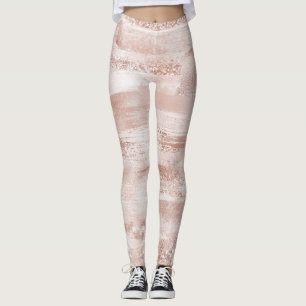 Pink Blush Glitzy Glitter Leggings