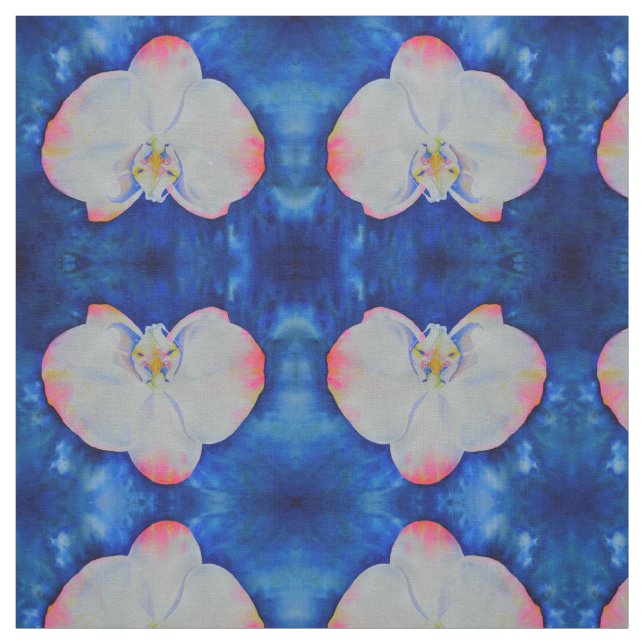 Pink blush Orchid Fabric (Swatch)