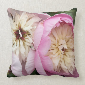 Pink Blush Peonies Pillow