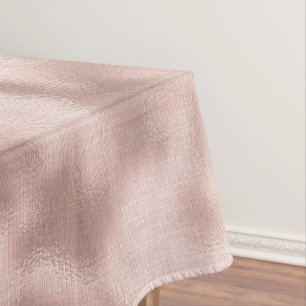 Pink Blush Rose Gold Glam Sparkle Tablecloth