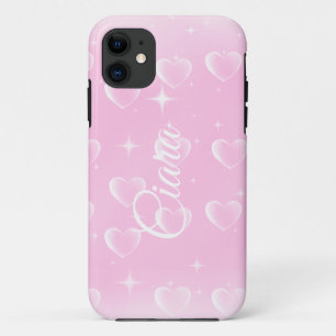Pink Blush Sparkle And Hearts  Case-Mate iPhone Case