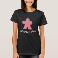 Pink Board Game Player Meeple