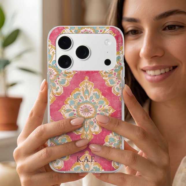 Pink Boho Arabesque Personalised (Creator Uploaded)