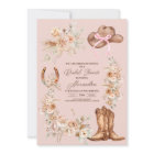 Pink Boho Floral Western Bridal Shower