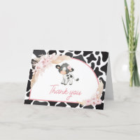 Pink Boho Highland Cow Baby Shower