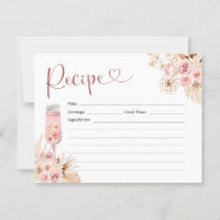 Pink Boho Rose Soiree Bridal Shower Recipe