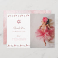 Pink Boho Star of David Jewish 