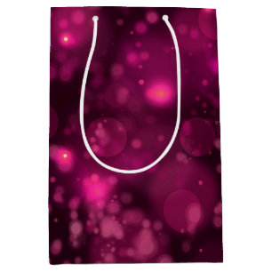 Pink Bokeh  Medium Gift Bag