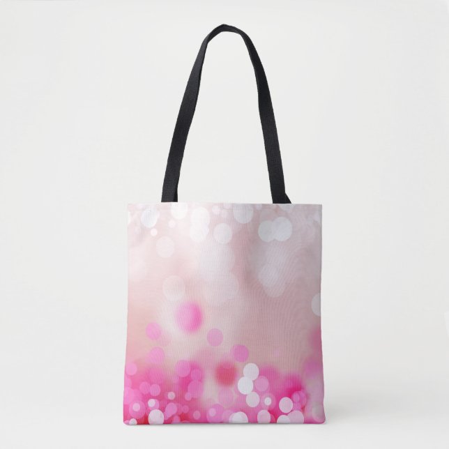 Pink Bokeh Tote Bag (Front)