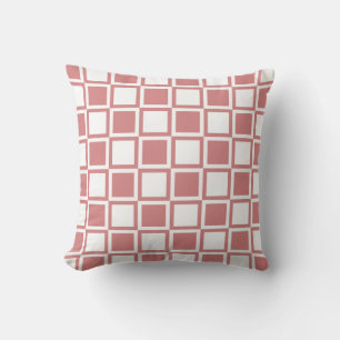 Pink Bold Mod Squares Cushion