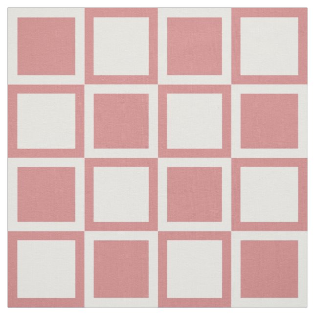 Pink Bold Mod Squares ~ large scale Fabric (Swatch)