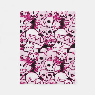 Pink Boneyard Reunion Fleece Blanket