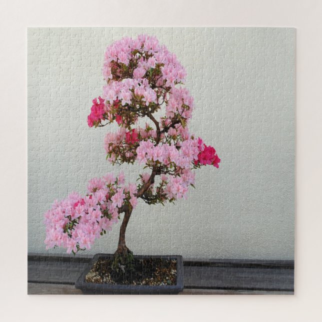 Pink Bonsai Tree Jigsaw Puzzle (Vertical)