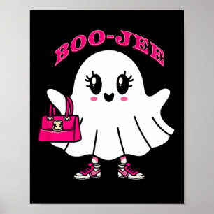 Pink Boo-jee Funny Ghost Halloween  Poster