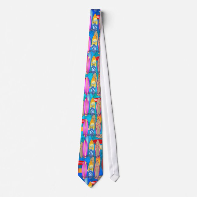 Pink Born To Surf Tie (Front)