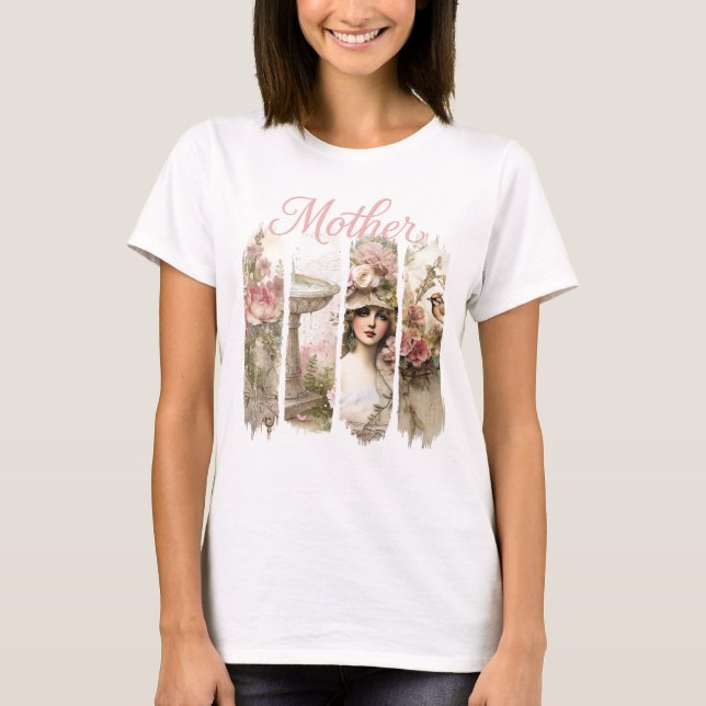 Pink Botanica Mother T-Shirt (Front)