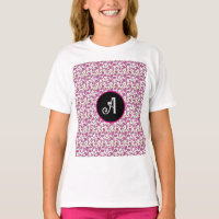 Pink Botanical Vine Pattern | Elegant Floral Leaf