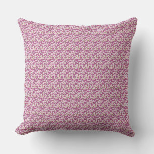 Pink Botanical Vine Pattern Floral Nature Design Cushion