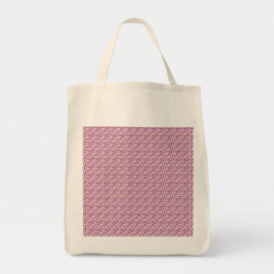 Pink Botanical Vine Pattern Floral Nature Design Tote Bag