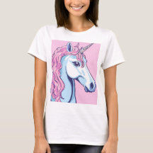 Pink-bottom unicorn T-shirt