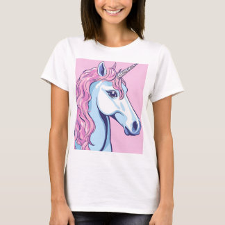 Pink-bottom unicorn T-shirt