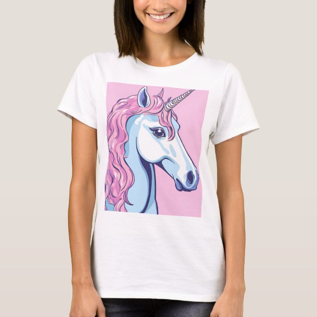 Pink-bottom unicorn T-shirt (Front)