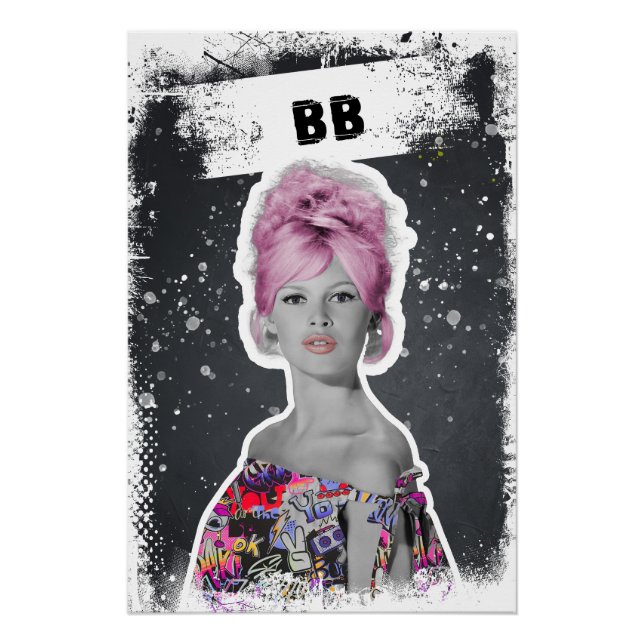 Pink Bouffant Muse (BB) Poster (Front)