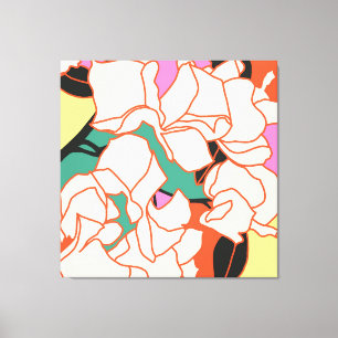 Pink Bougainvillea Essence Canvas Print