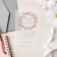Pink Bougainvillea Tropical Forest Wreath Wedding