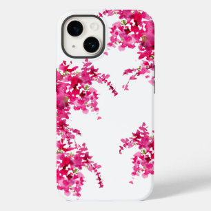 Pink bougainvillea watercolor floral speck iPhone Case-Mate iPhone 14 Case